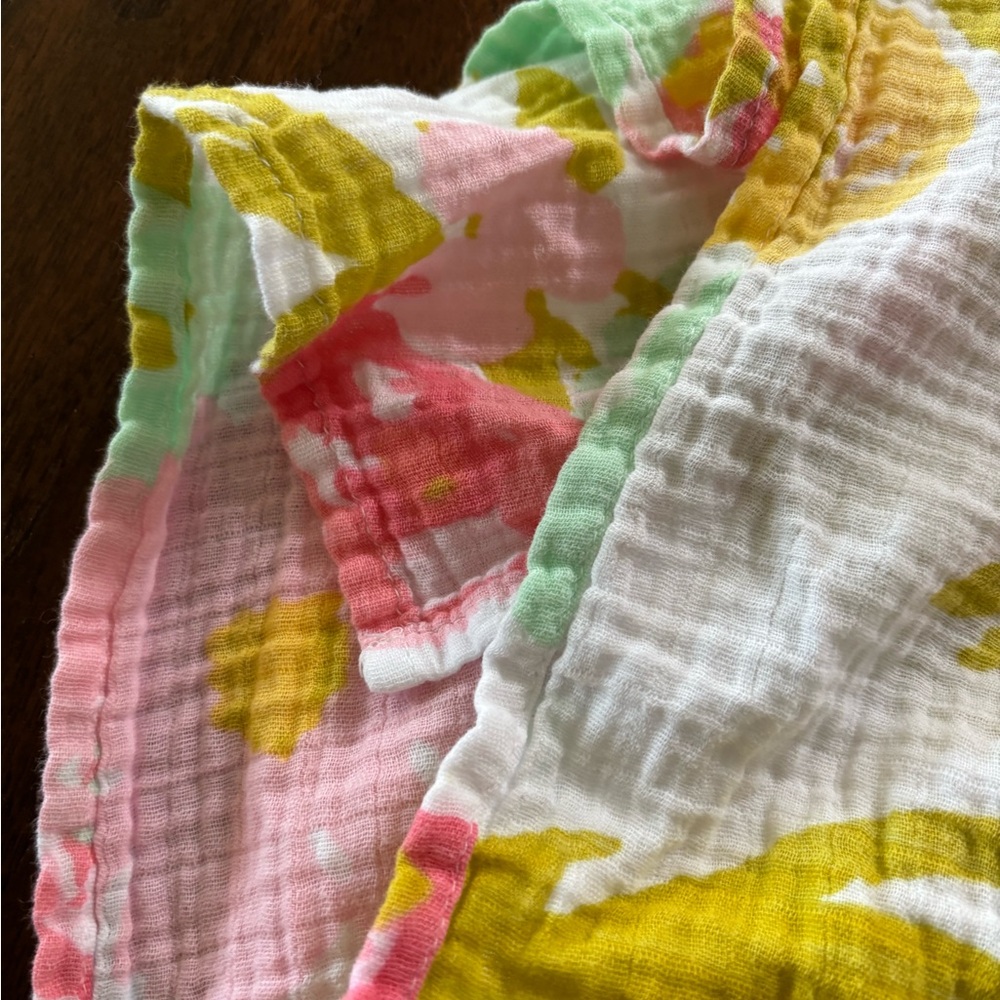 Cloud Island Muslin Baby swaddle blanket, Preloved